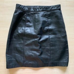 B B Dakota Leather Skirt